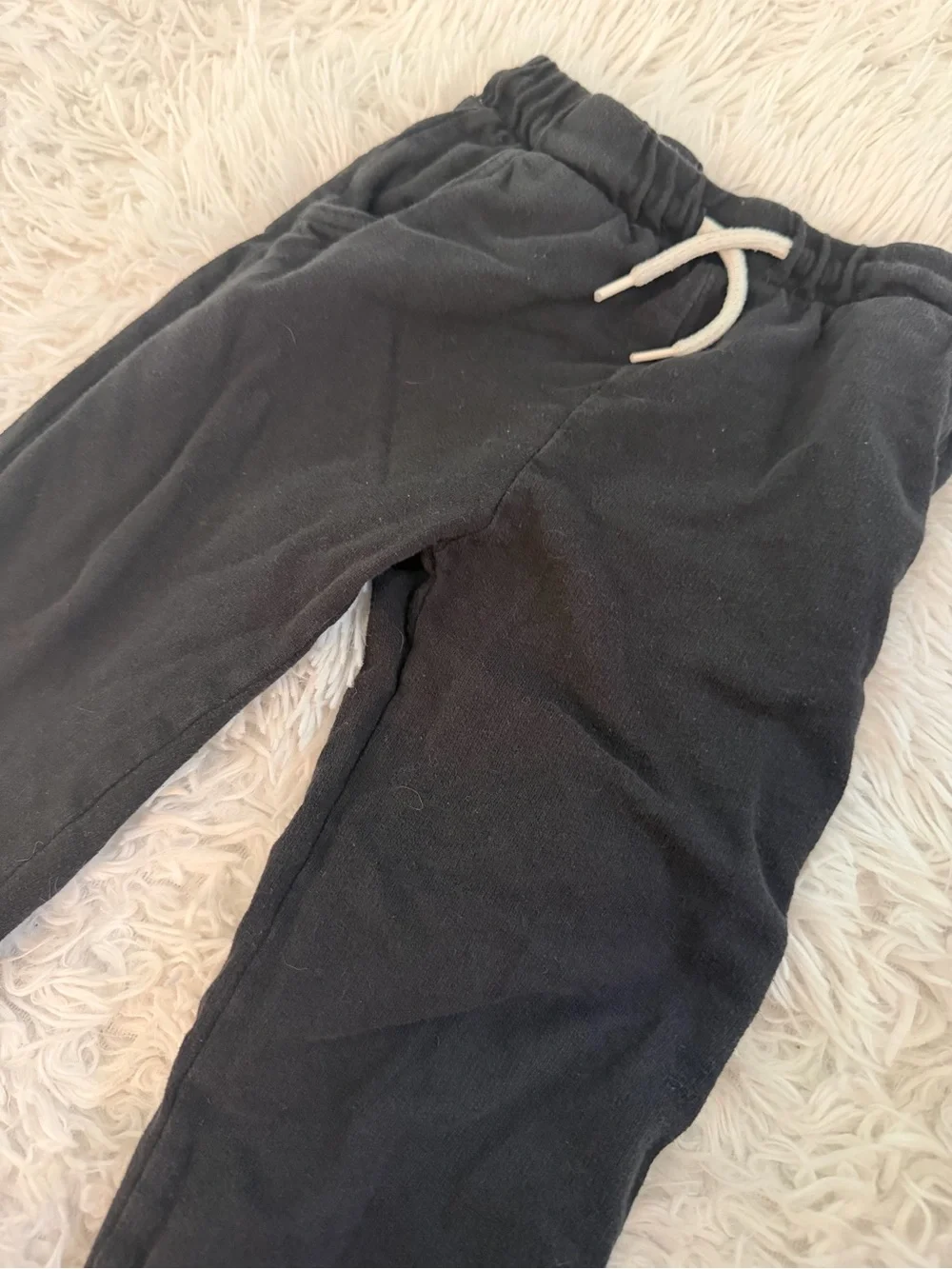 Old Navy 5T Jogger Sweatpants Bundle Black Navy Cotton Drawstring Boys